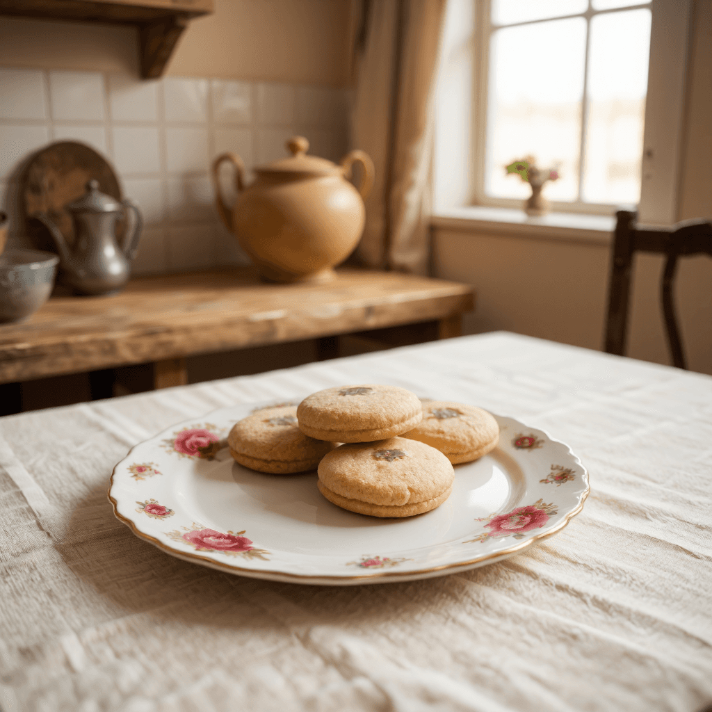 product photography of a plate of cookies
