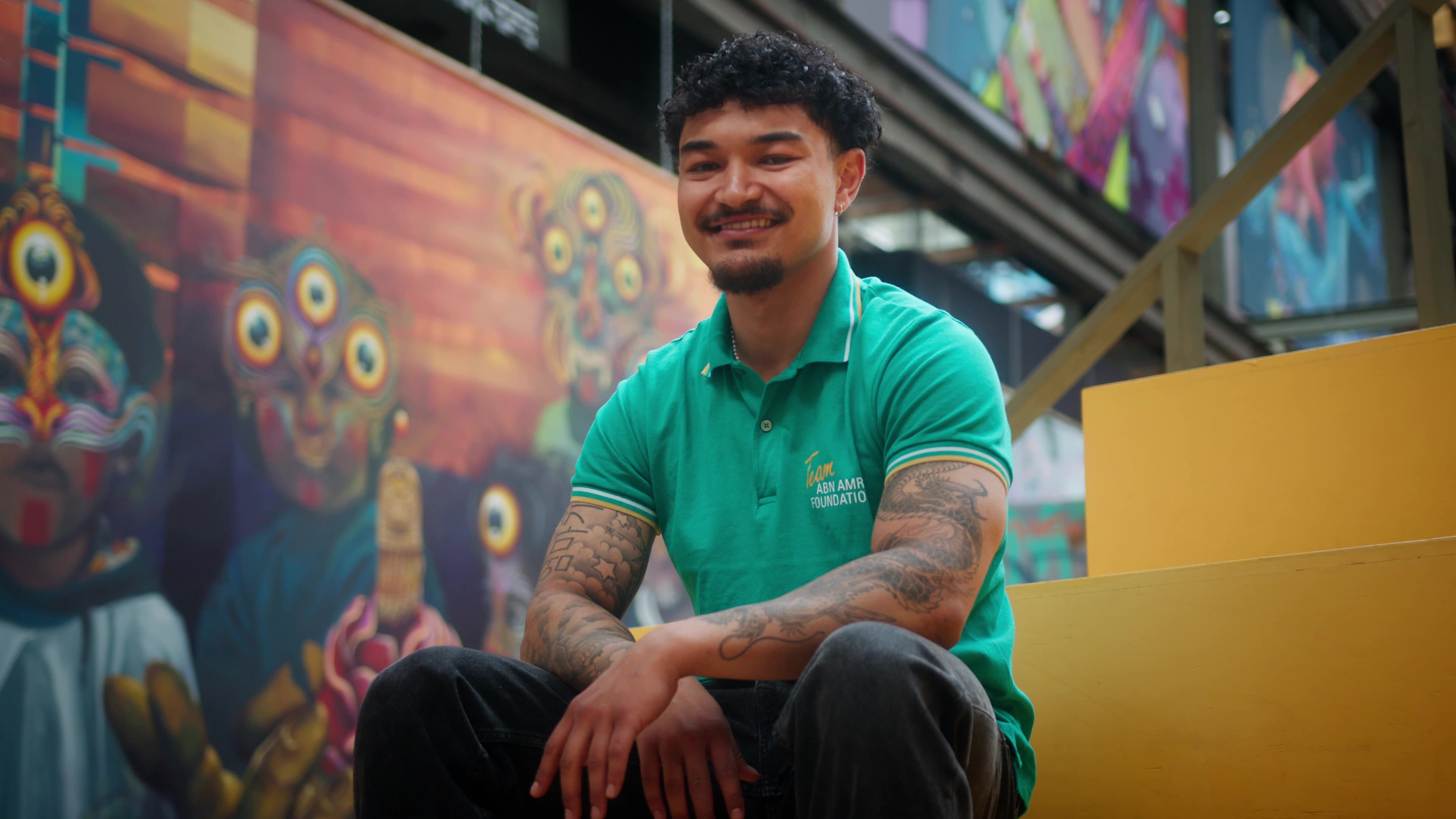 friendly guy smiling at the camera