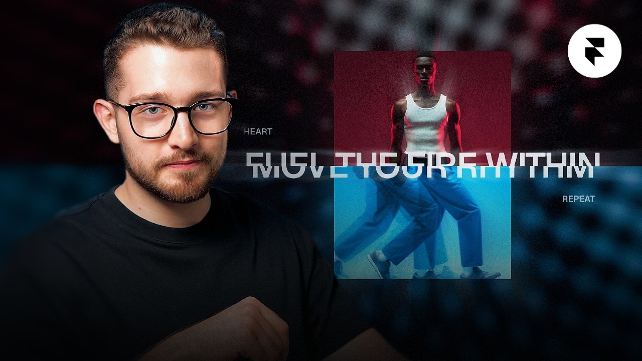 Framer text animation tutorial showing fire within effect