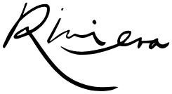 Riviera signature in black script.