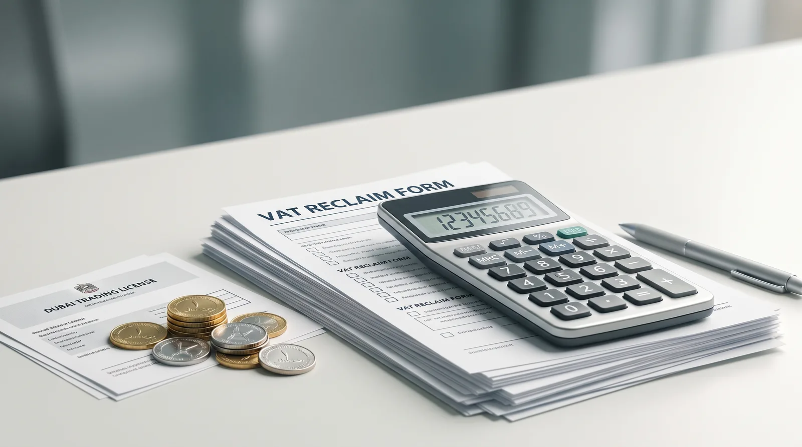 Can You Reclaim Import VAT on a Dubai Trading License beside shipping containers and a customs declaration at a Dubai port
