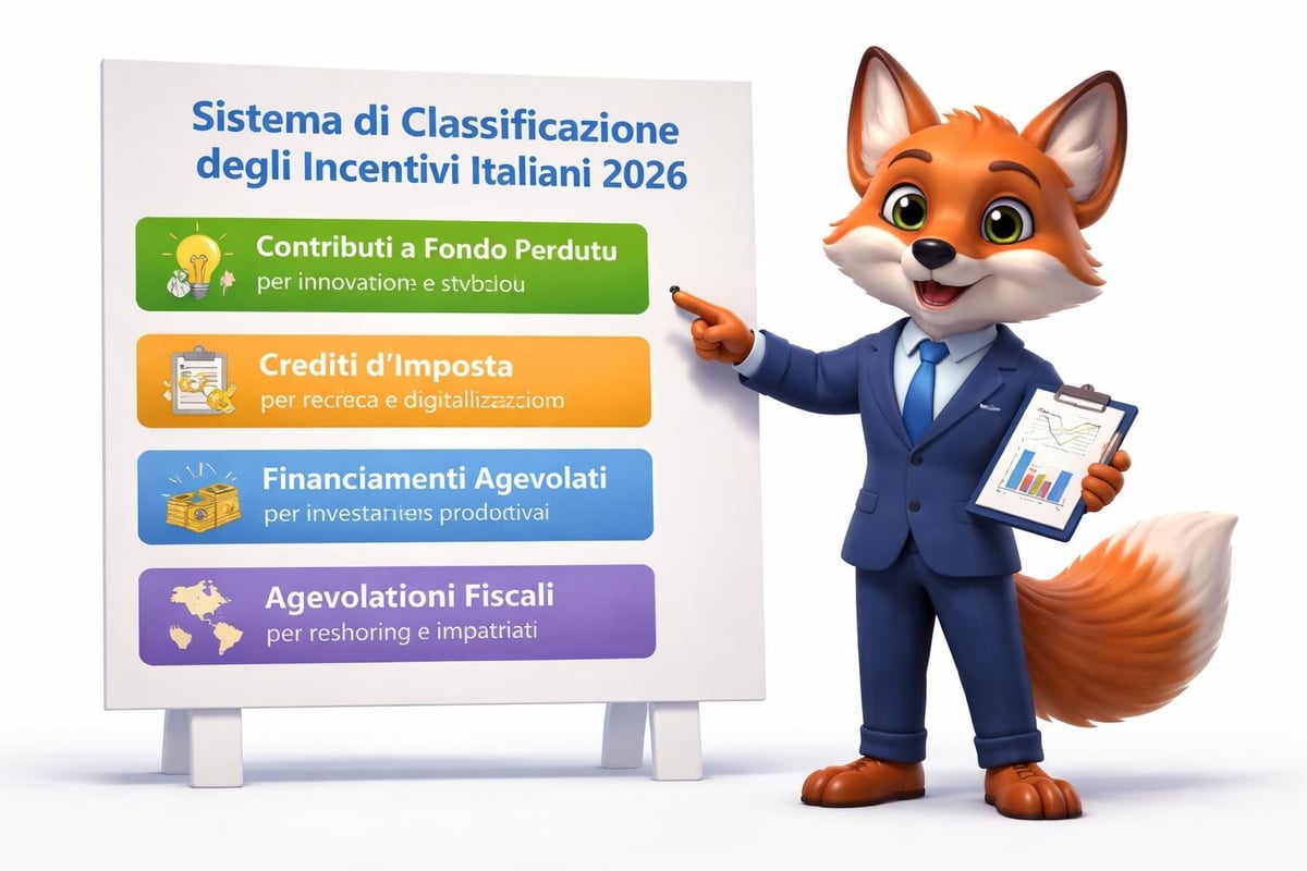 Categorie incentivi imprese italiane