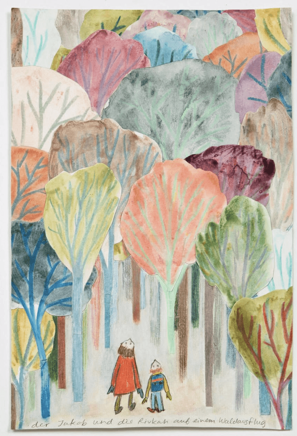 This is the Title, 2018, 10 x 8 inches, egg tempera on chalk-gessoed panel