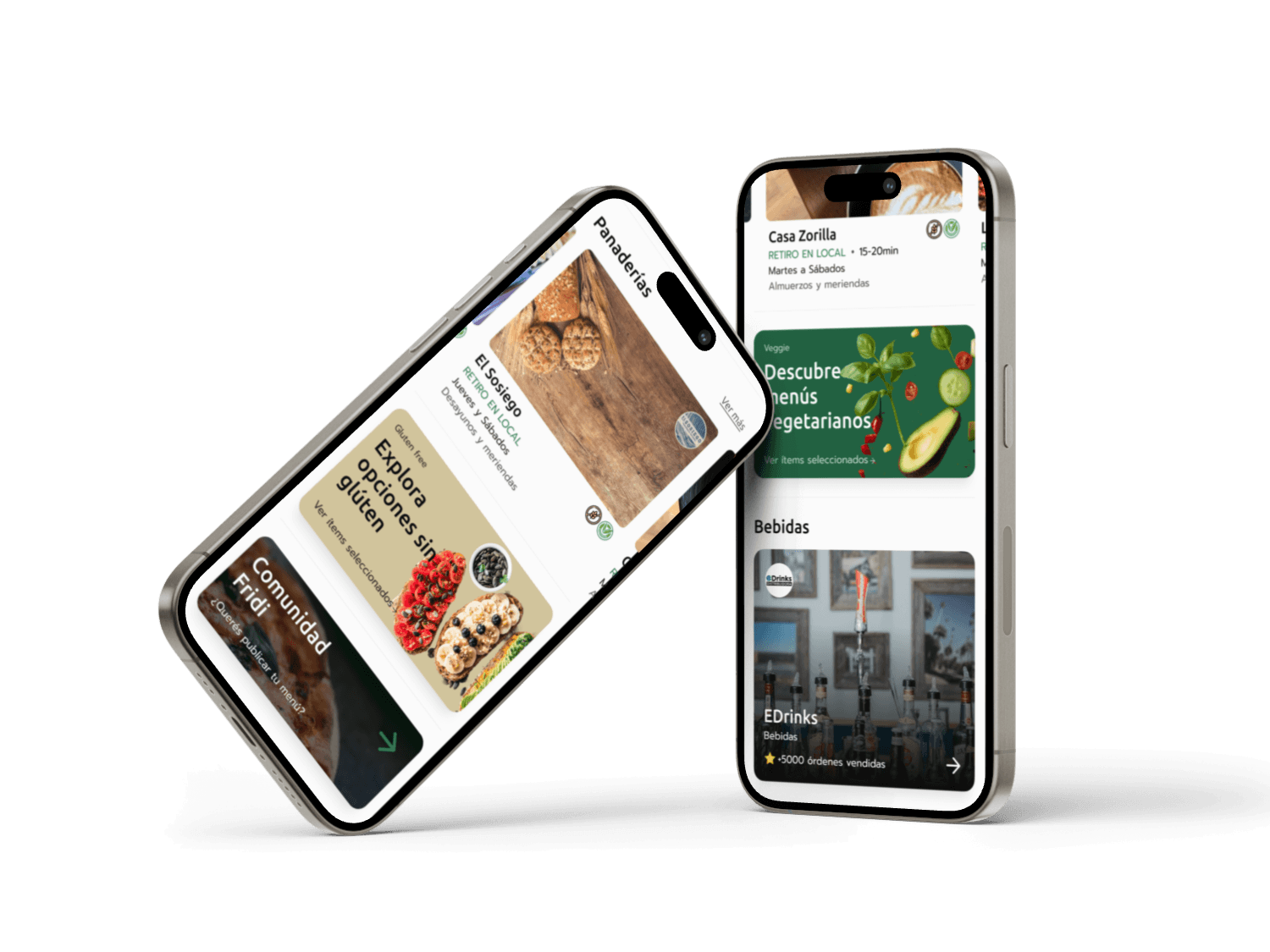Prototipo página de inicio de Fridi App