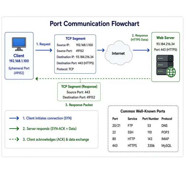 Port Communication Flowchart