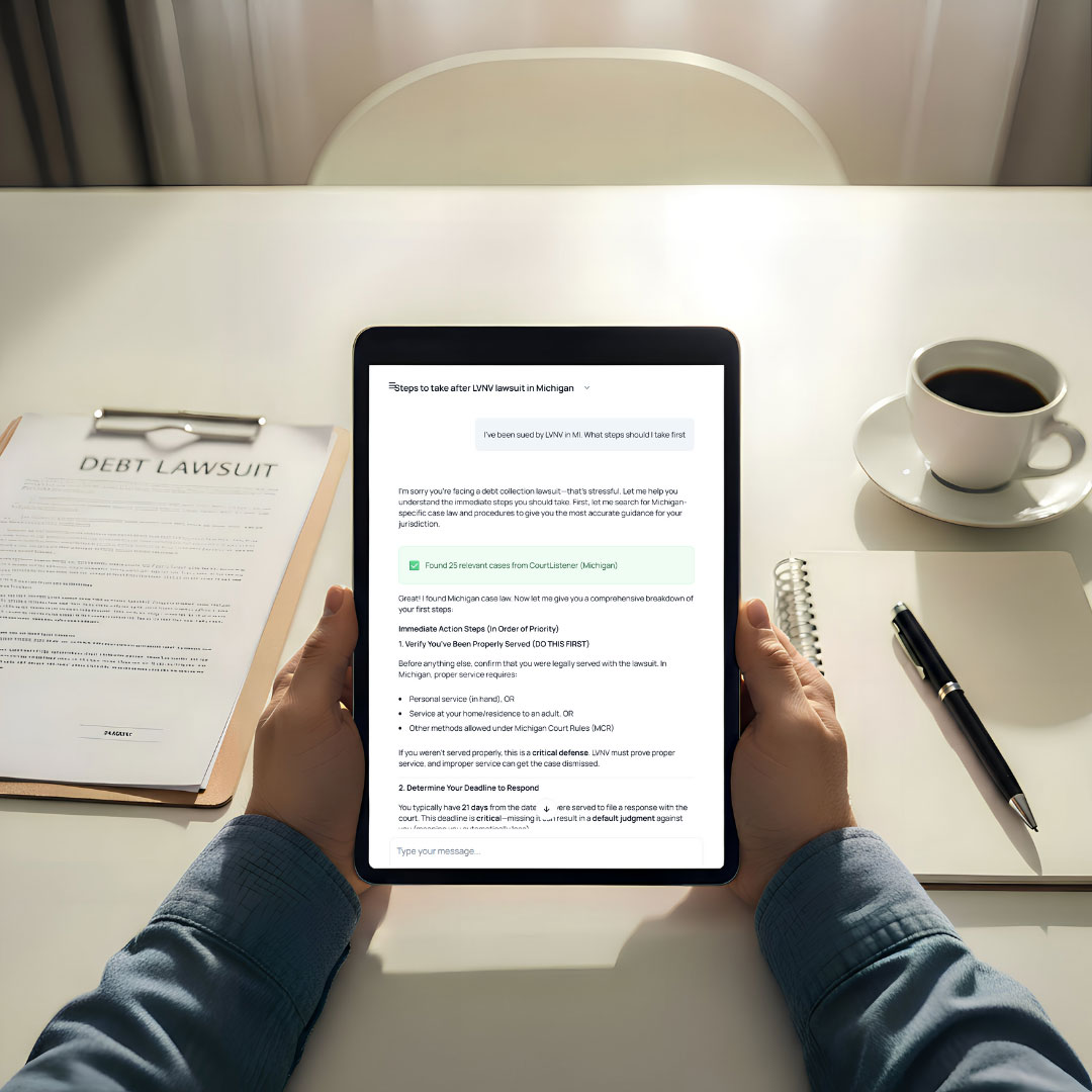 What to Do When Sued by a Debt Collector: Complete First Steps Guide