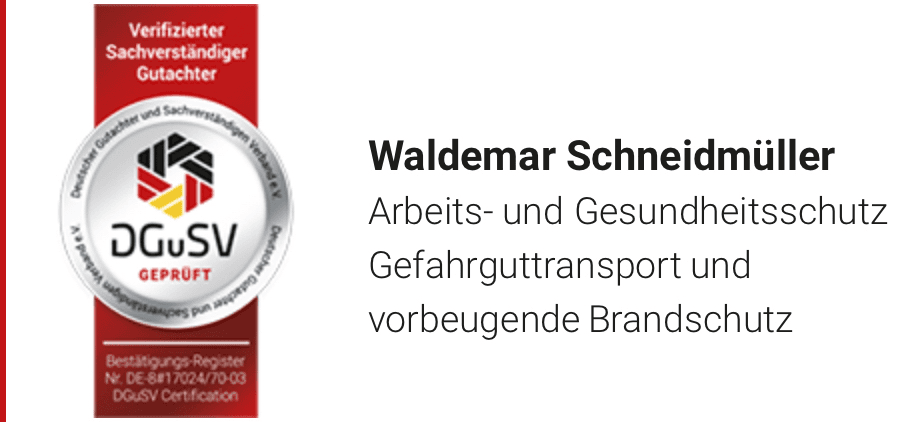 Waldemar Schneidmüller - Arbeits- und Gesundheitsschutz