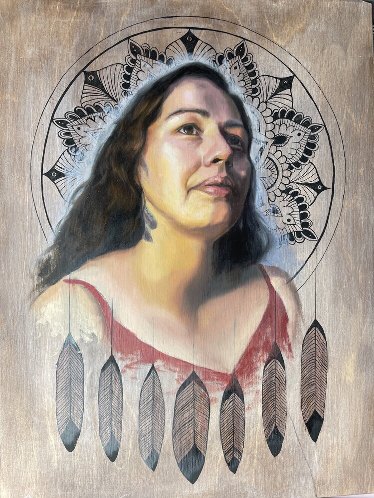 Bernadine II, painting by Amanda Keay, 2021