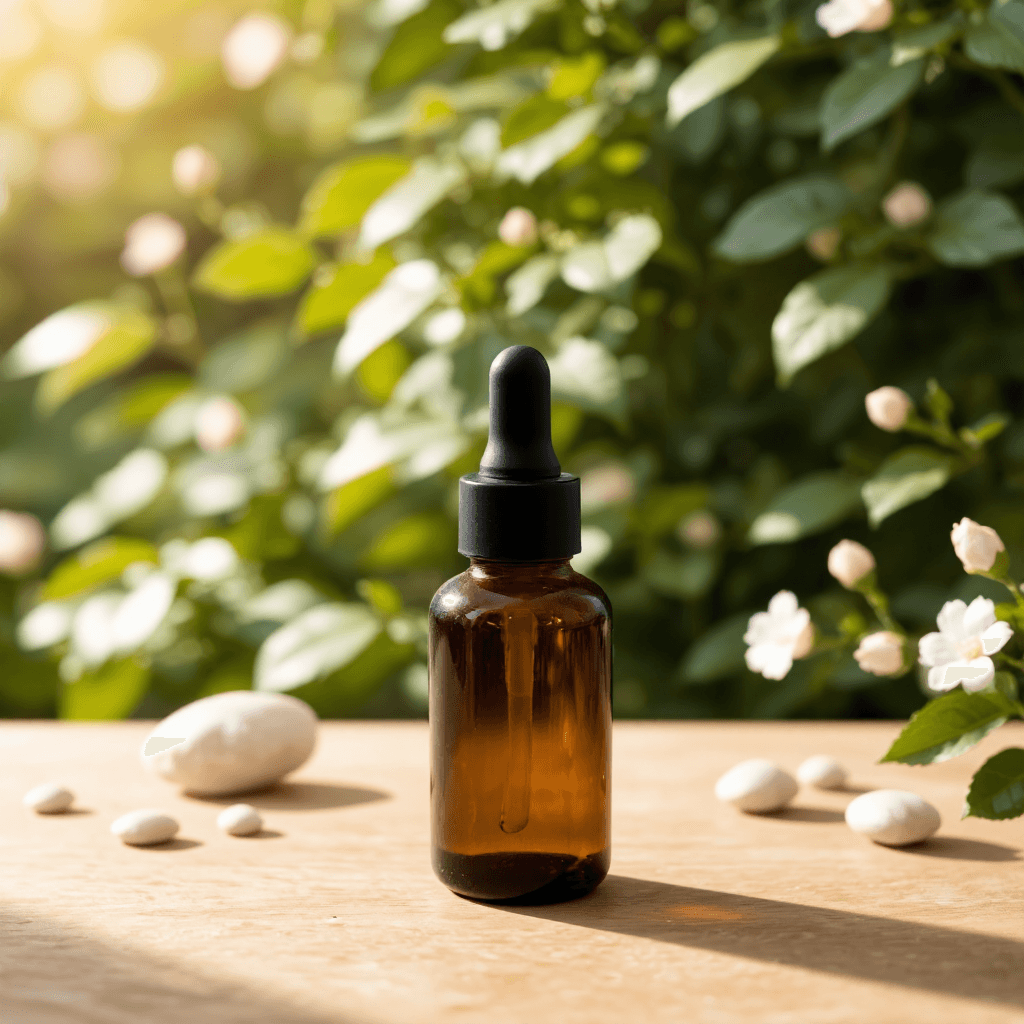 product photography of bottle of skincare product