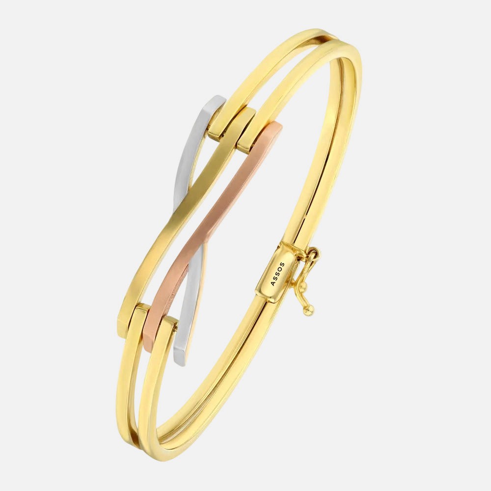 Assos 14 Ayar Altın Kaburga Kelepçe Bilezik 7.40 Gram