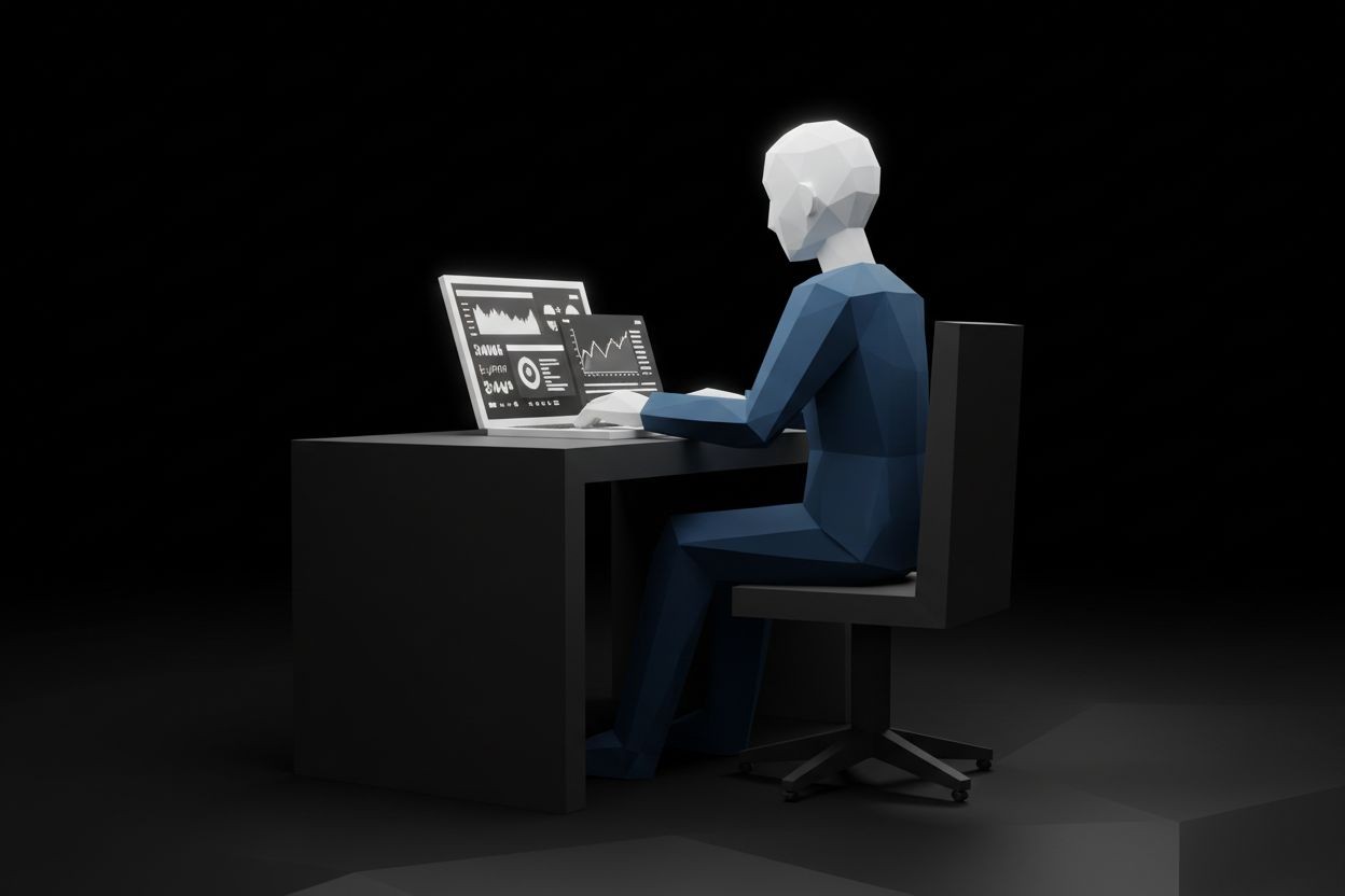 Marketer reviewing lead generation dashboards