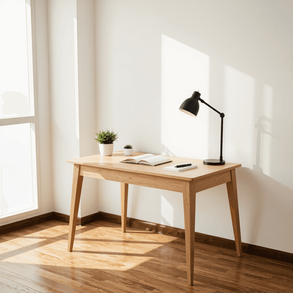 product photography of desk lamp