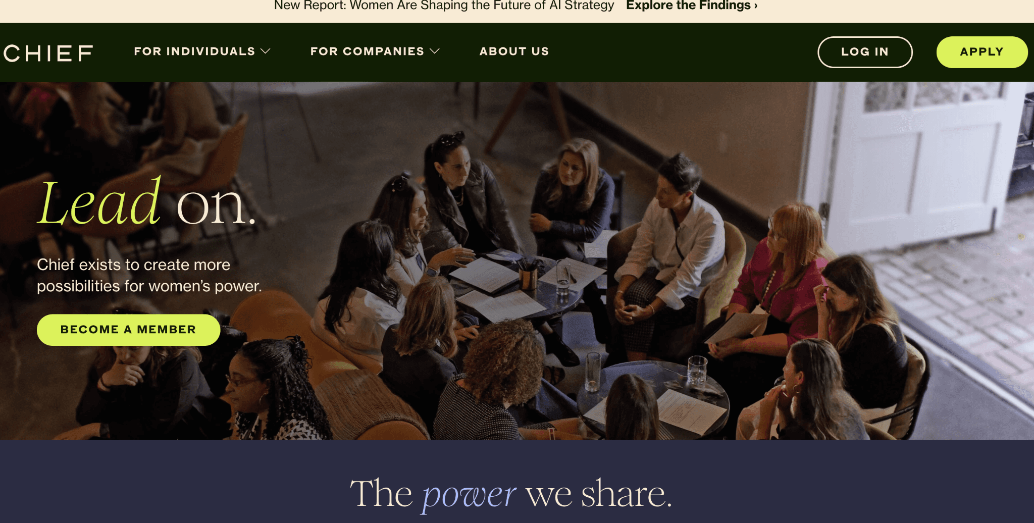 7. Chief: Best for senior women executives