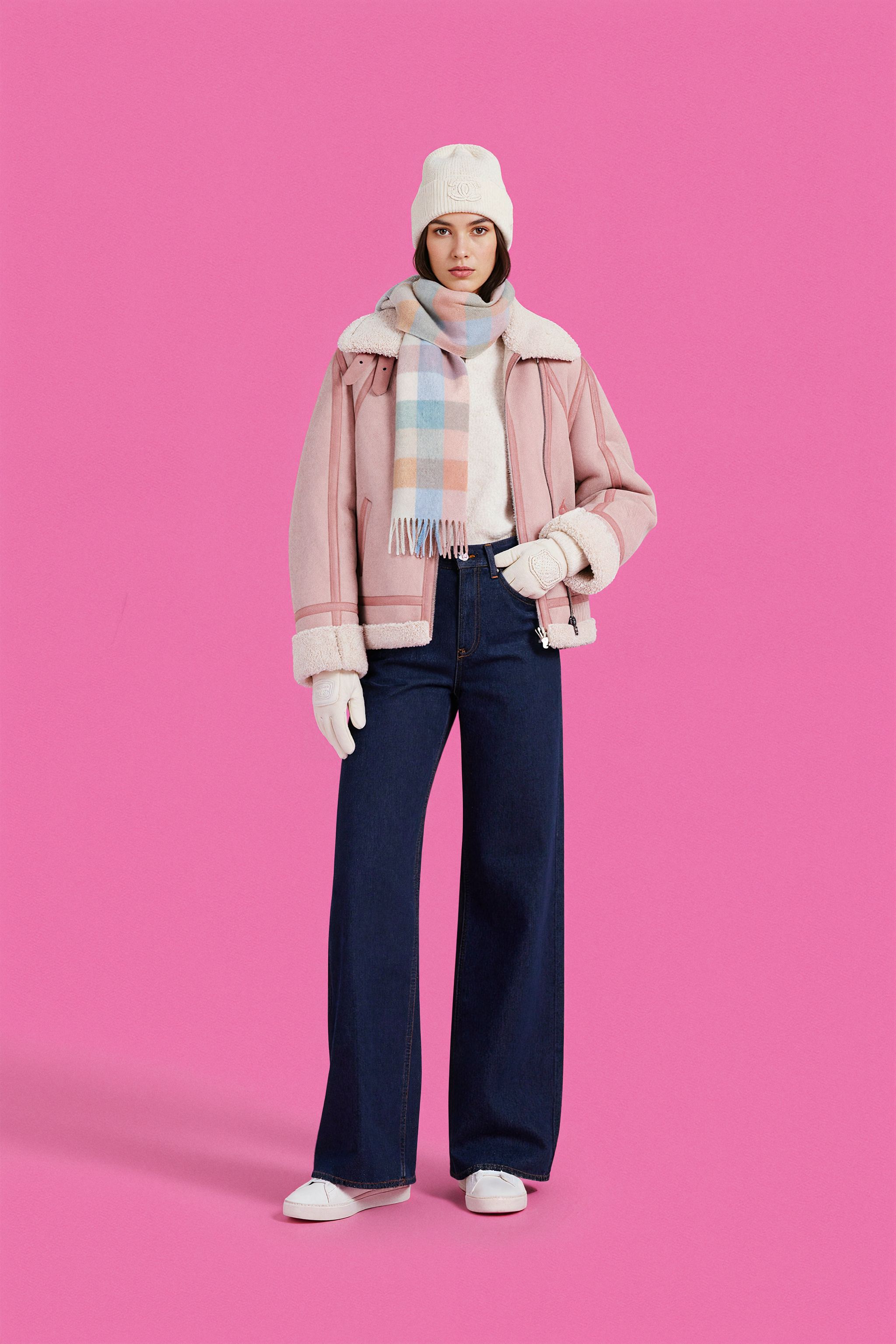 Juicy pink background ai generated image