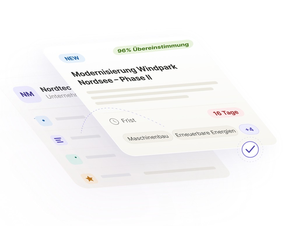 KI prüft Ausschreibungen automatisch auf Relevanz und Übereinstimmung für Bauunternehmen