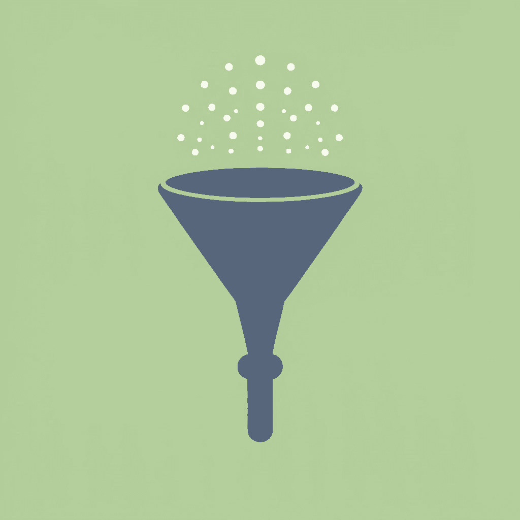 Funnel showing many scholarship opportunities narrowing to three personalized matches