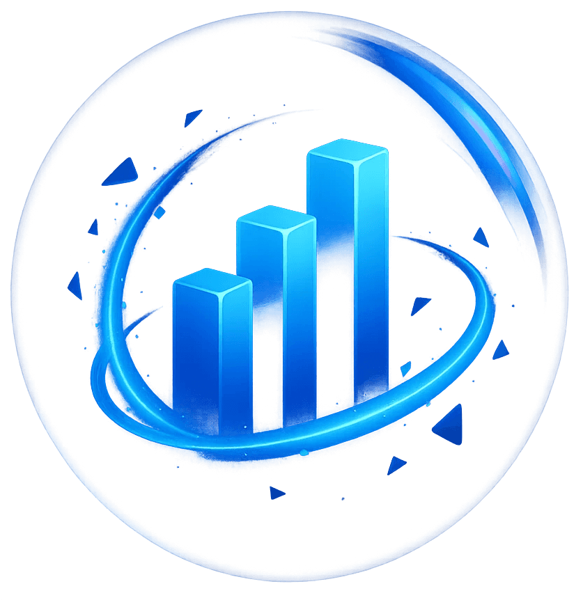 Bar charts 3D image.