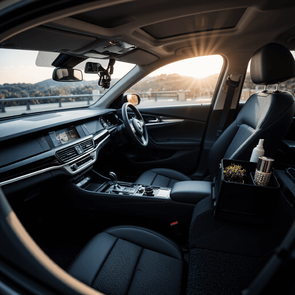 product photography of car organizer