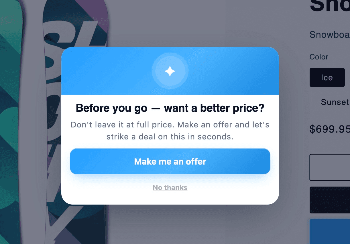 Flux behavioural intent controls screenshot