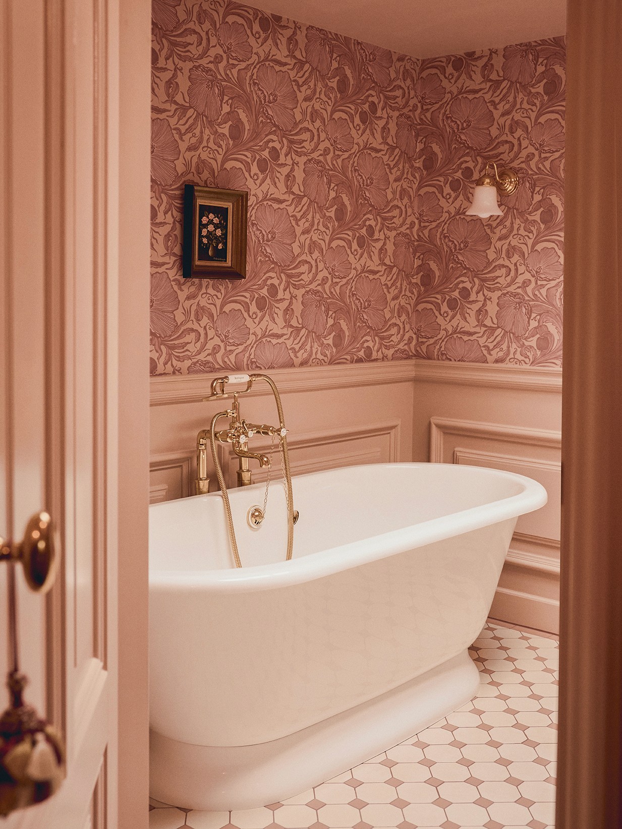 interieurdesign gestreepte slaapkamer