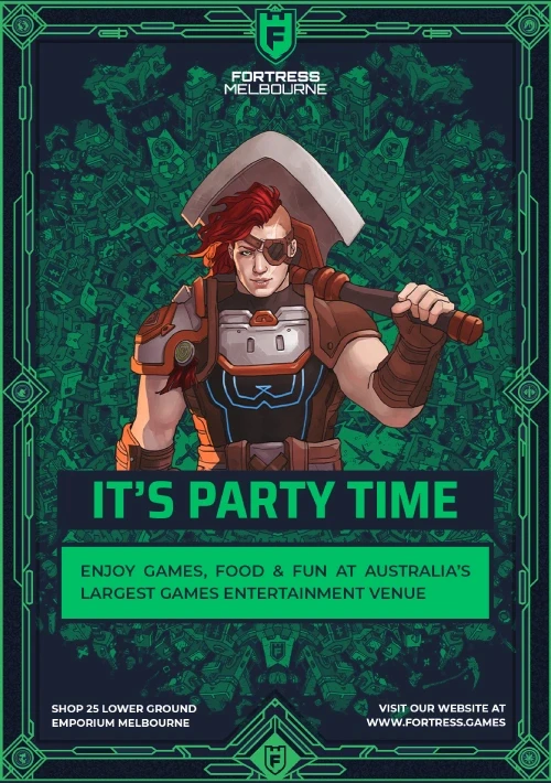 Carina themed party invitation