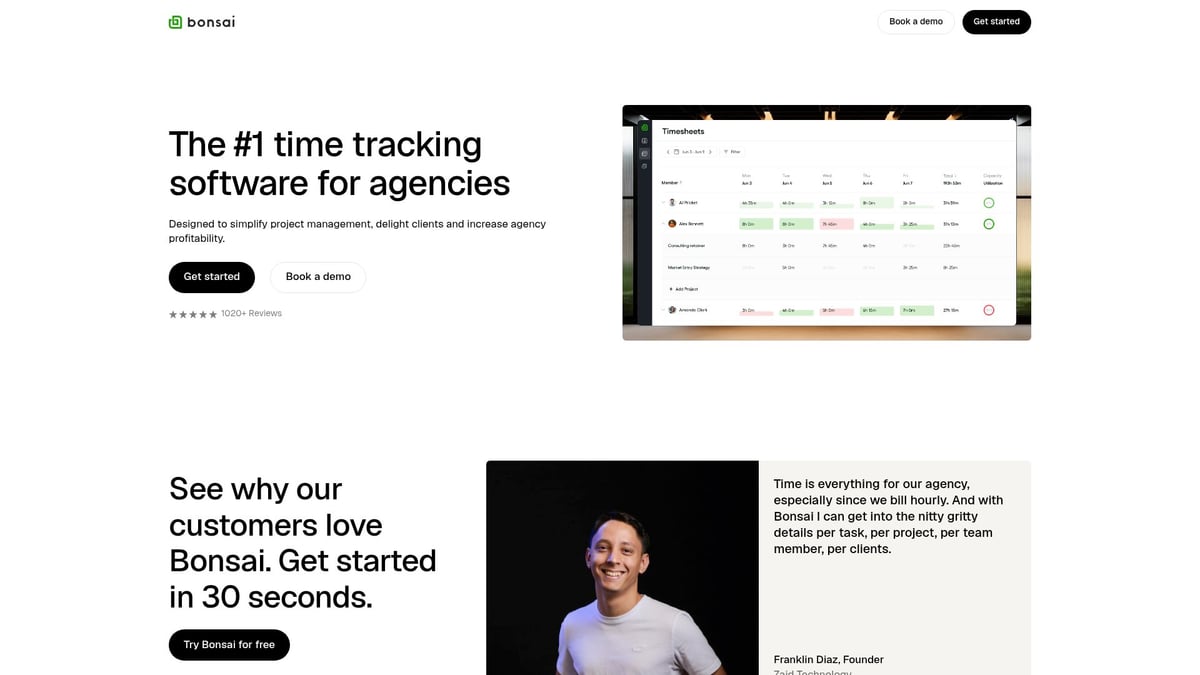 12 Top Time Tracking Tools to Boost Productivity in 2026 - Bonsai Agency Software