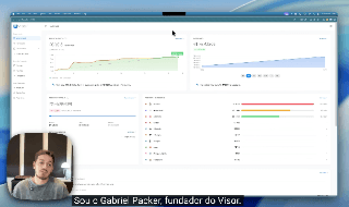 Resultado de finanças no Visor com entradas e saídas por IA