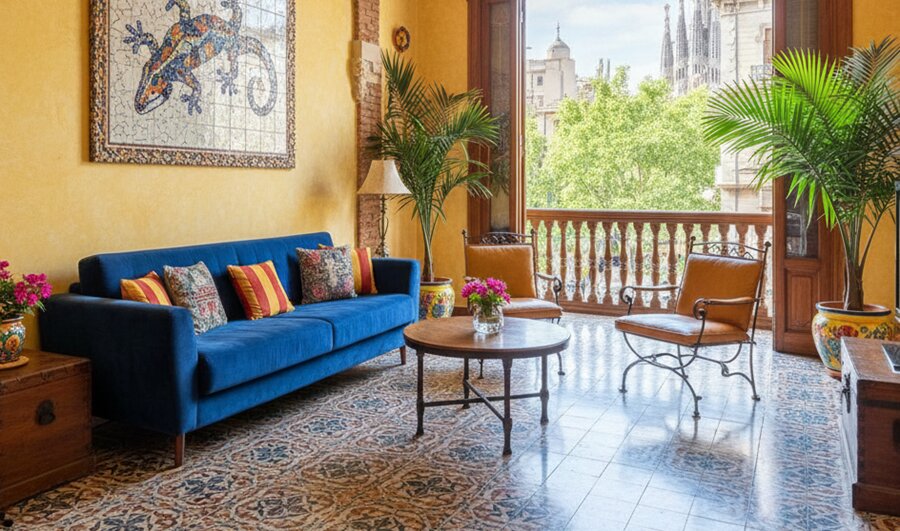 Airbnb living room local flare