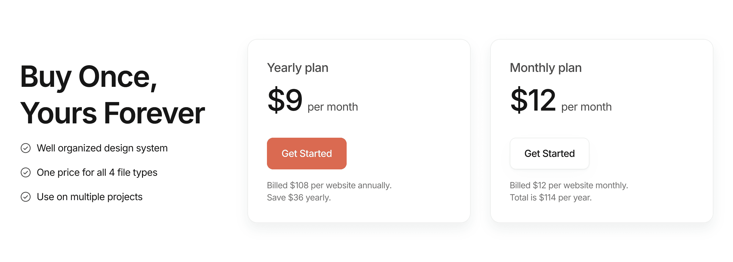 Pricing Component / 012