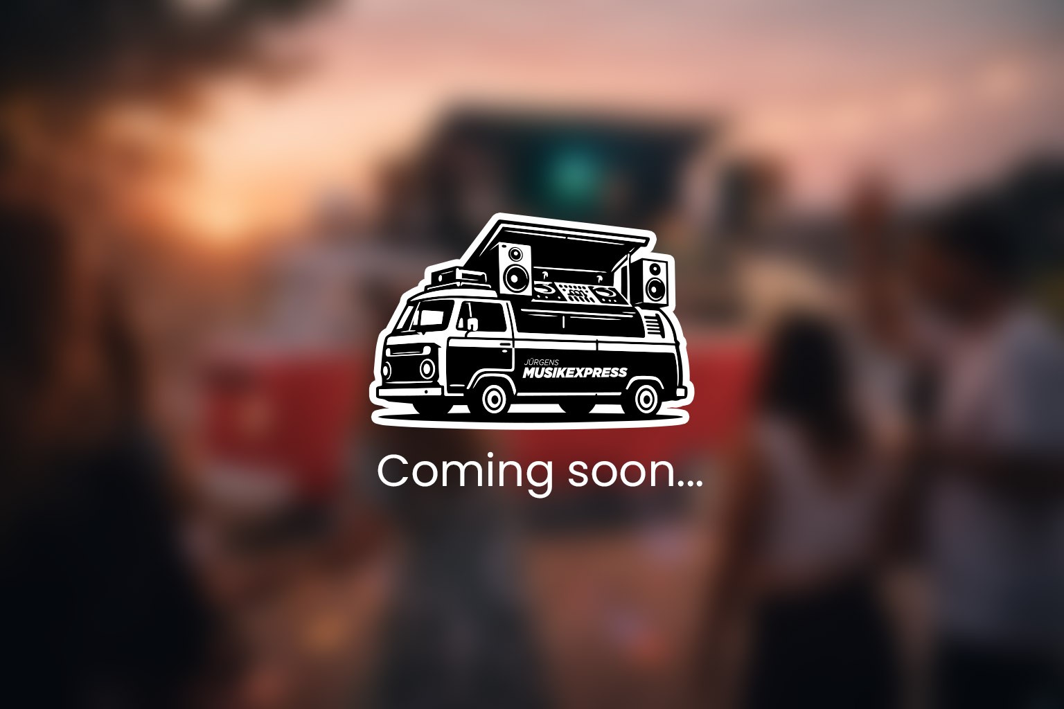 Musikexpress, DJ Bus, mobile Musikstation, Fahrzeug, Bus, Anlage, coming soon