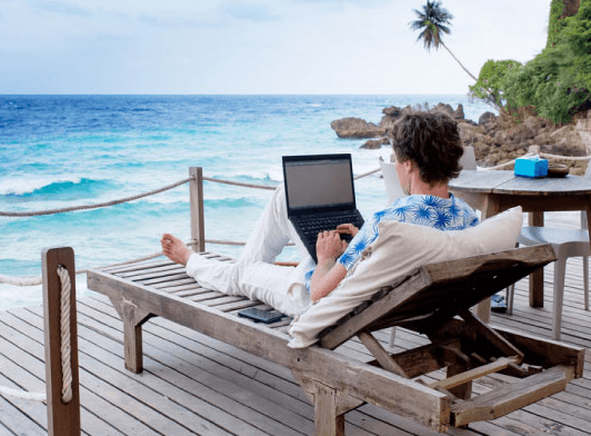 Woman Using Laptop