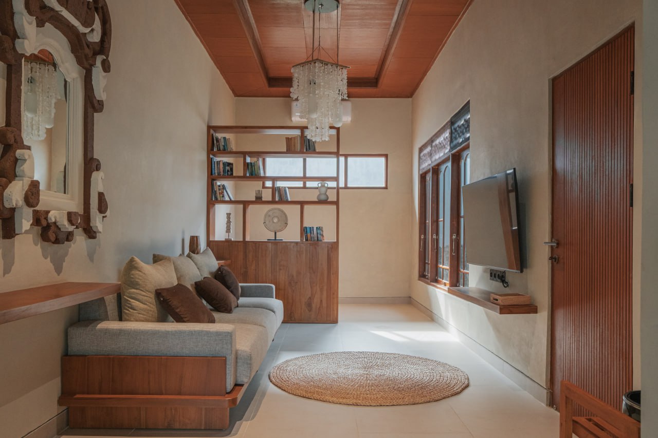 Spacious 2BR villa with panoramic views of rice fields — Babakan, Canggu