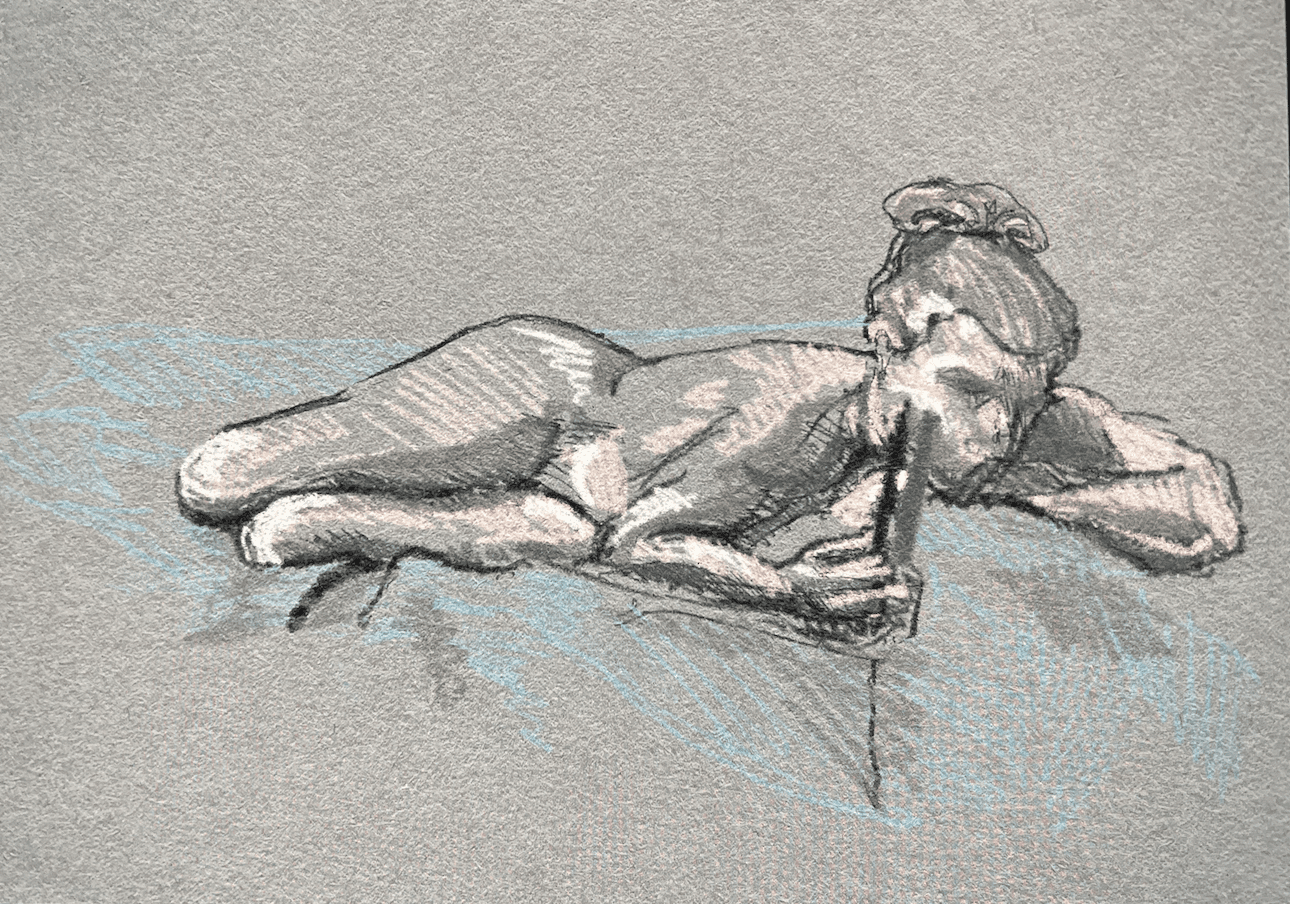 Nude drawing in Procreate