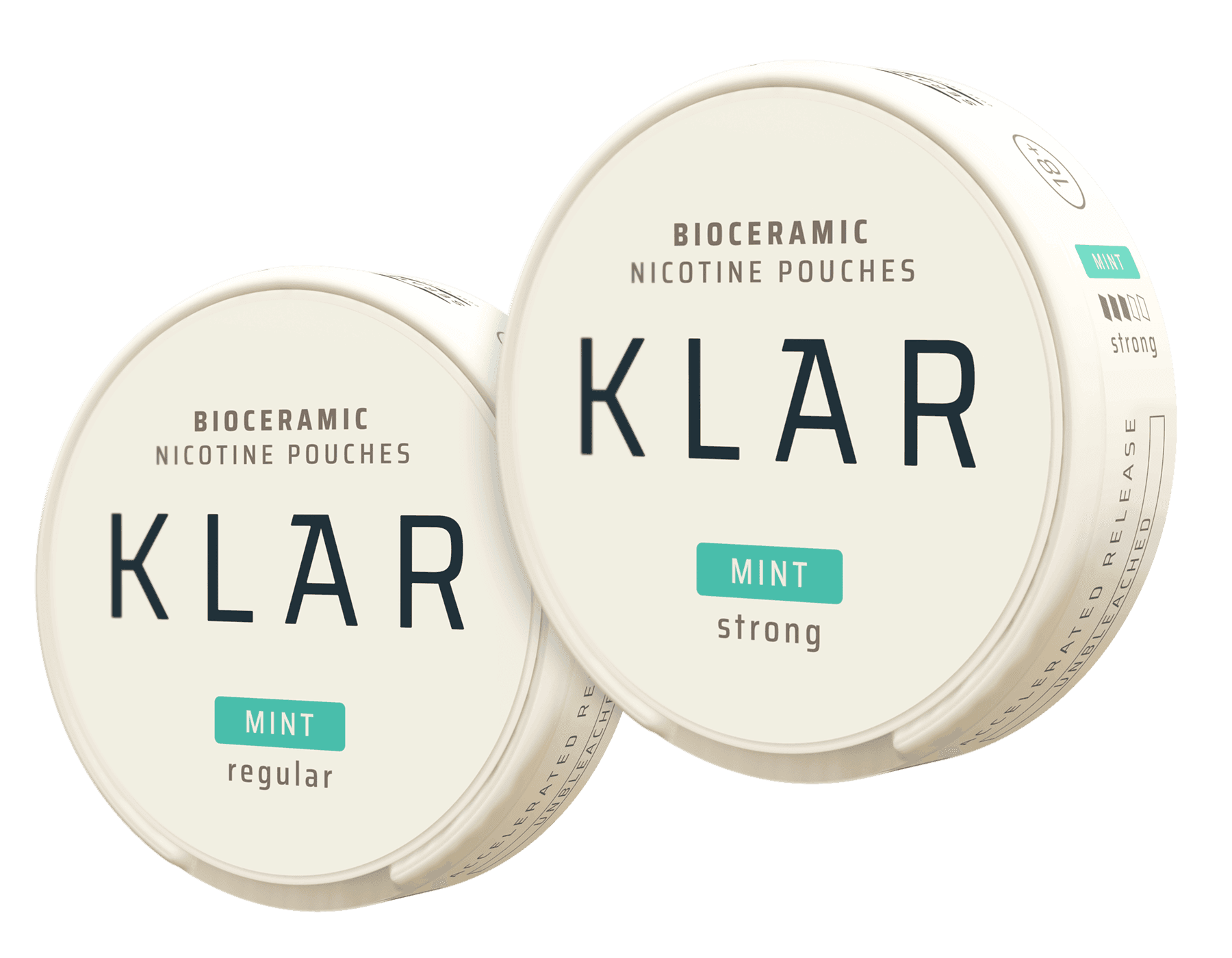 KLAR Bioceramic nicotine pouches in mint flavour