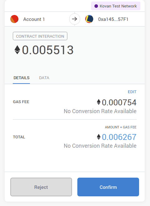 Image of gas fees