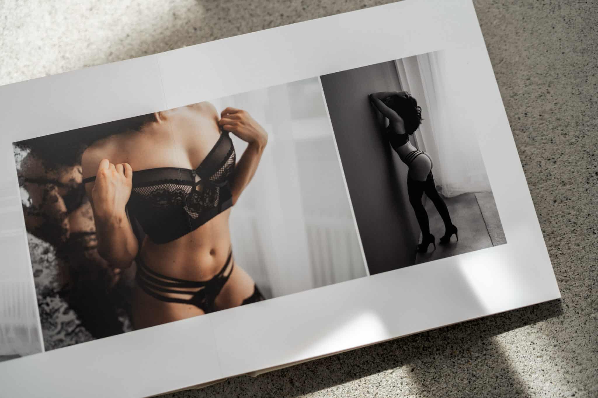 Elegant boudoir photography book by Ramona in Solothurn, Switzerland.
