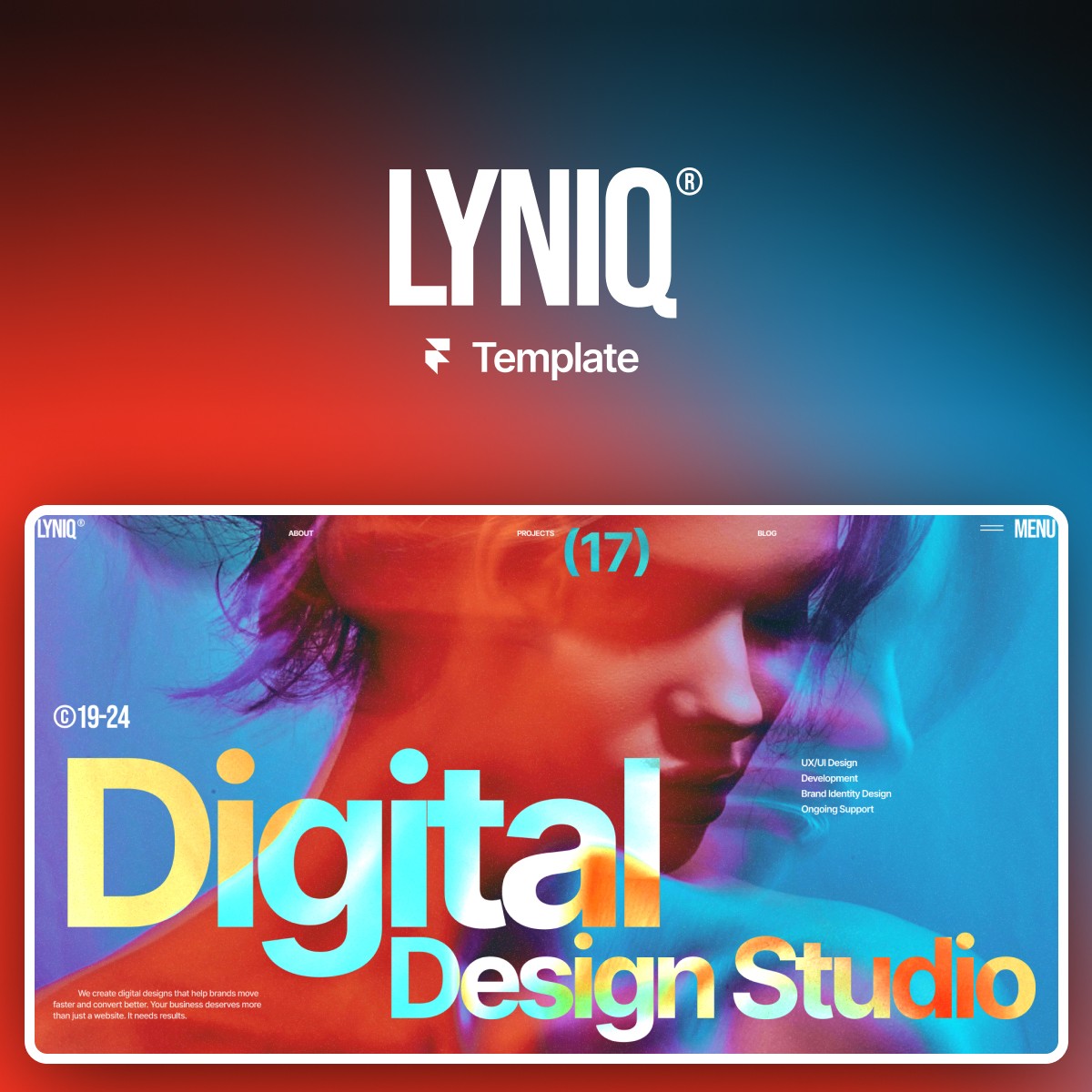 Lyniq design studio framer template