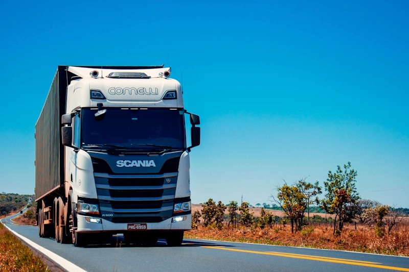 Semi truck on highway