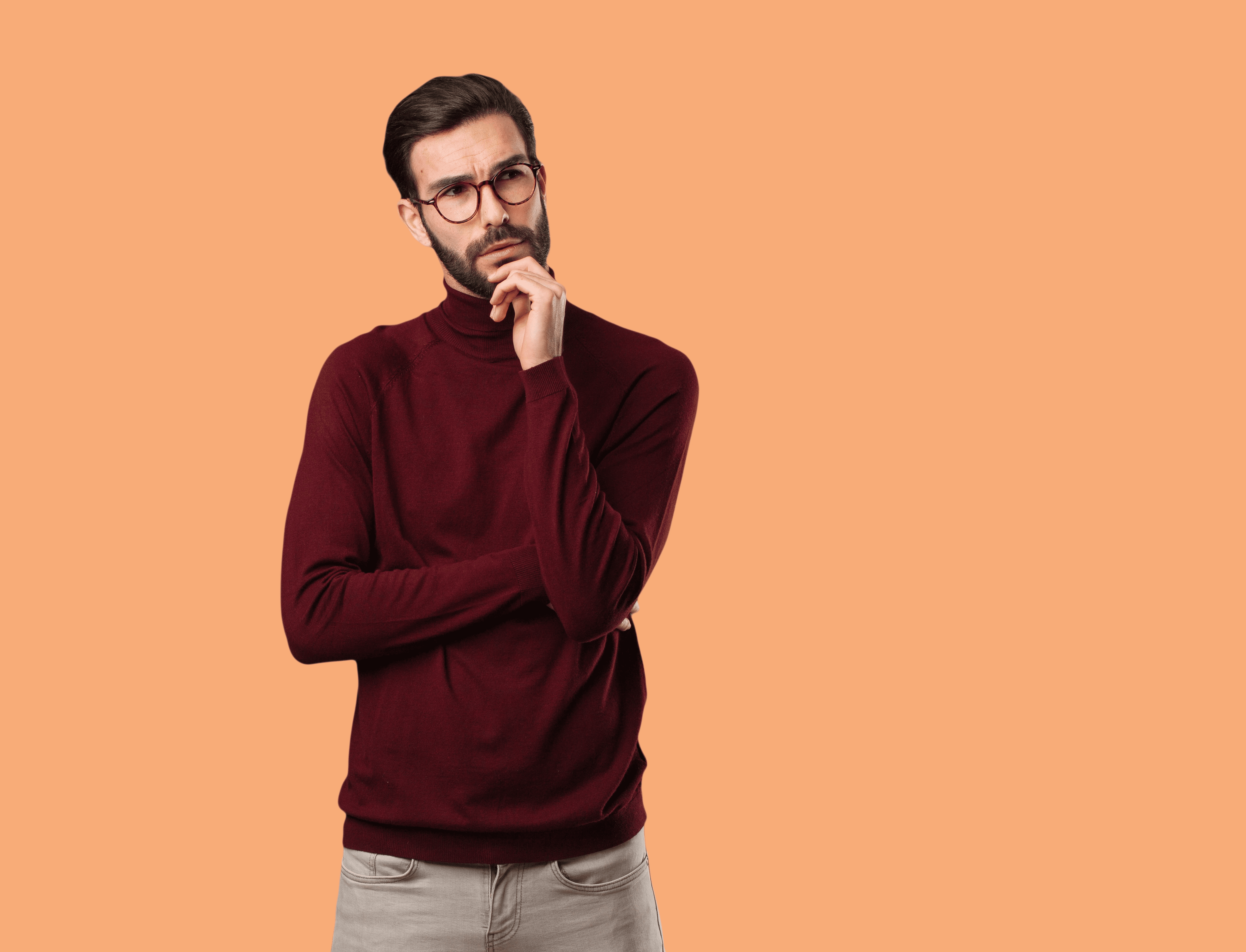 a person thinking what is the right amount of calories