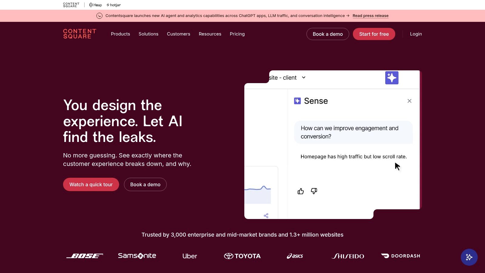 Contentsquare including Hotjar