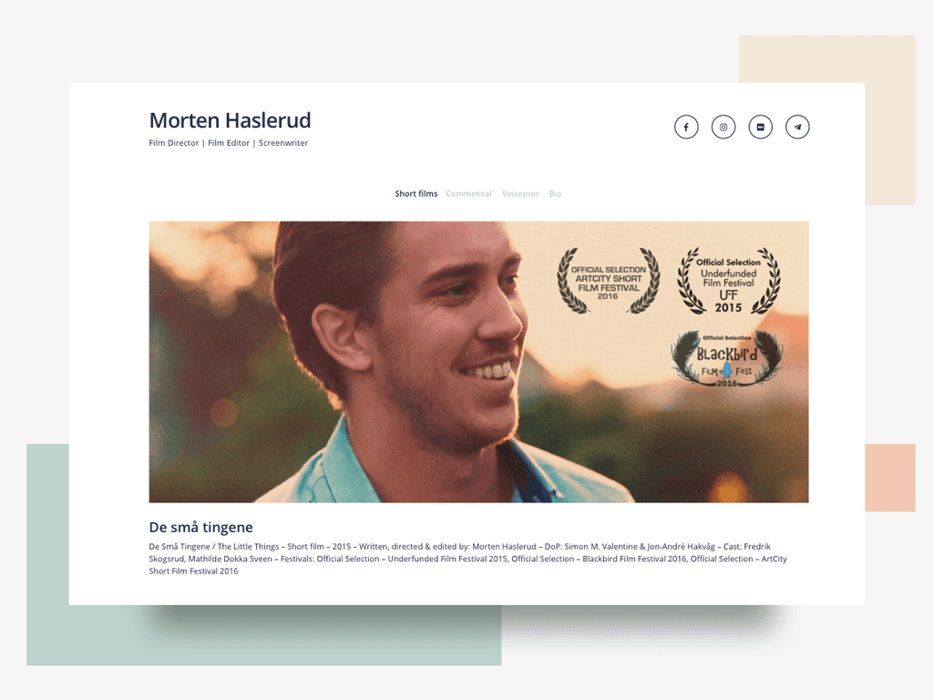 Illustrasjon, nettside Morten Haslerud