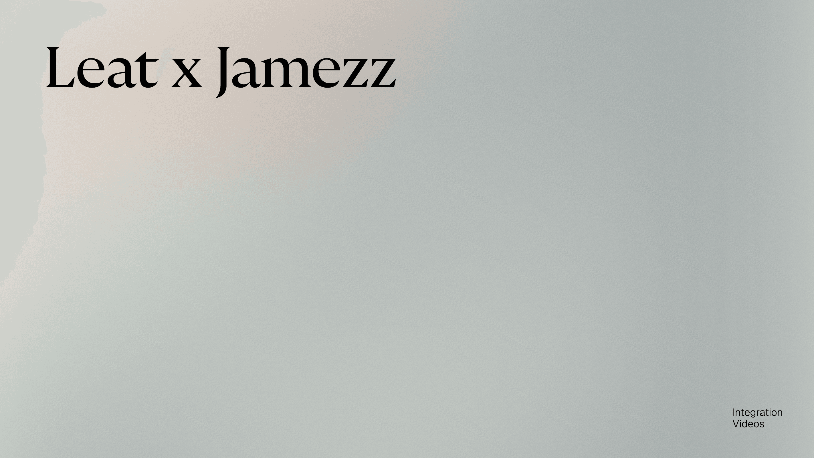 Video about the Jamezz integration
