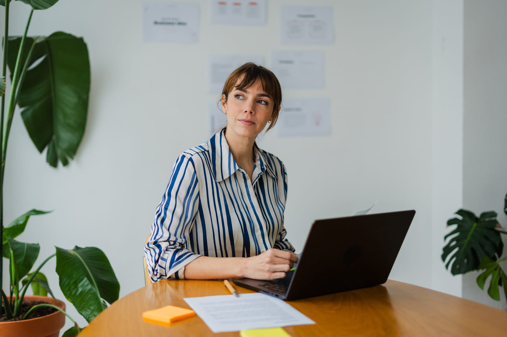 Accountant working in office environment