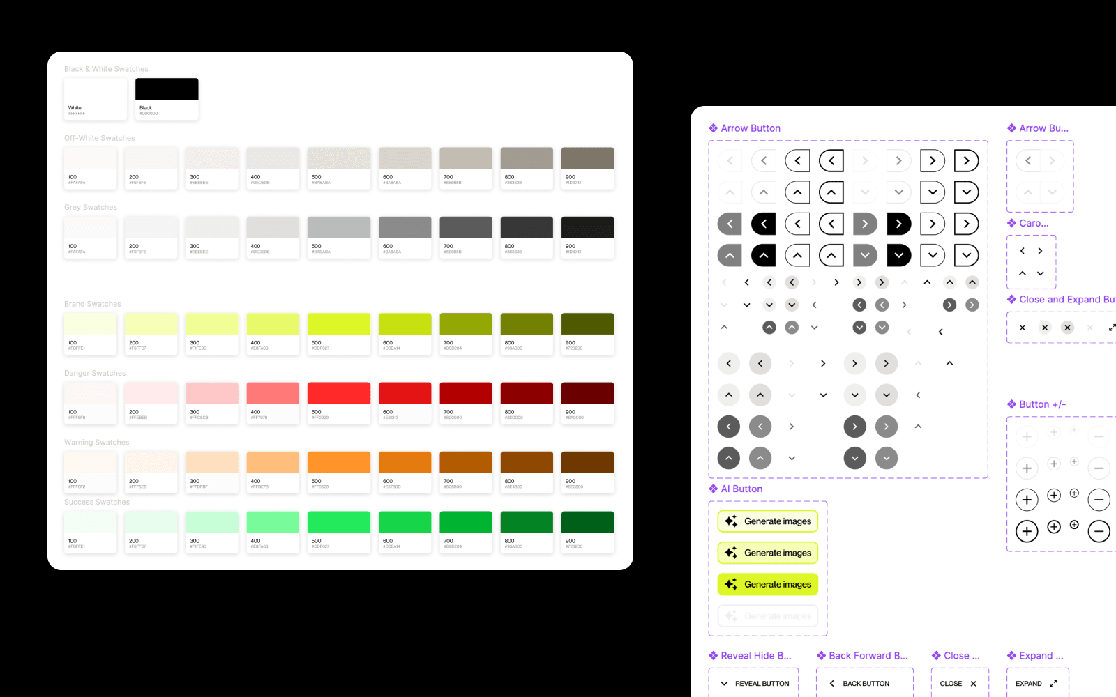 A visual overview of the Design Sytem Oryzon Studio created for the DHARMA Studio and DHARMA Marketplace.