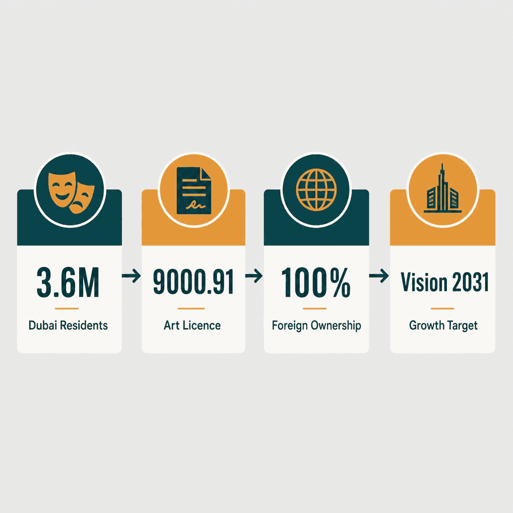 Infographic: Live Theatrical Show Production Business License in Dubai