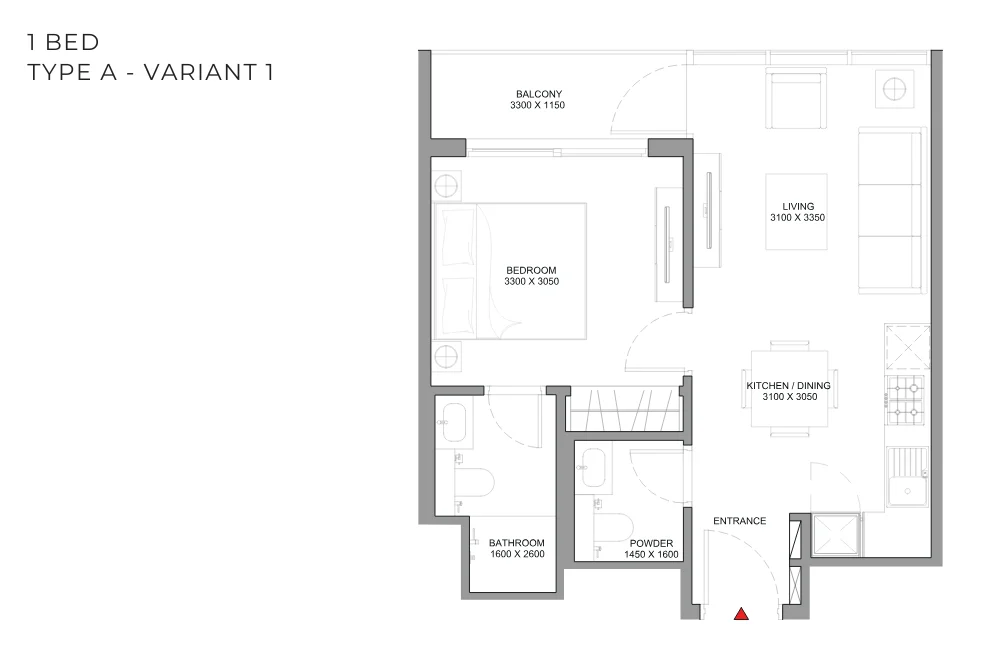 Aquamarine Beach Residences 1 Bedroom