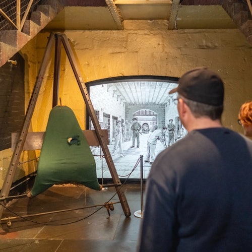 Artefacts inside Old Melbourne Gaol