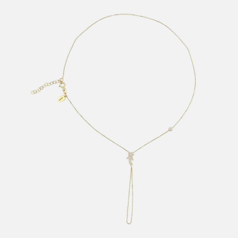 Assos Pırlanta 14 Ayar Altın Şahmeran Bileklik Zarif Tasarım Modeli