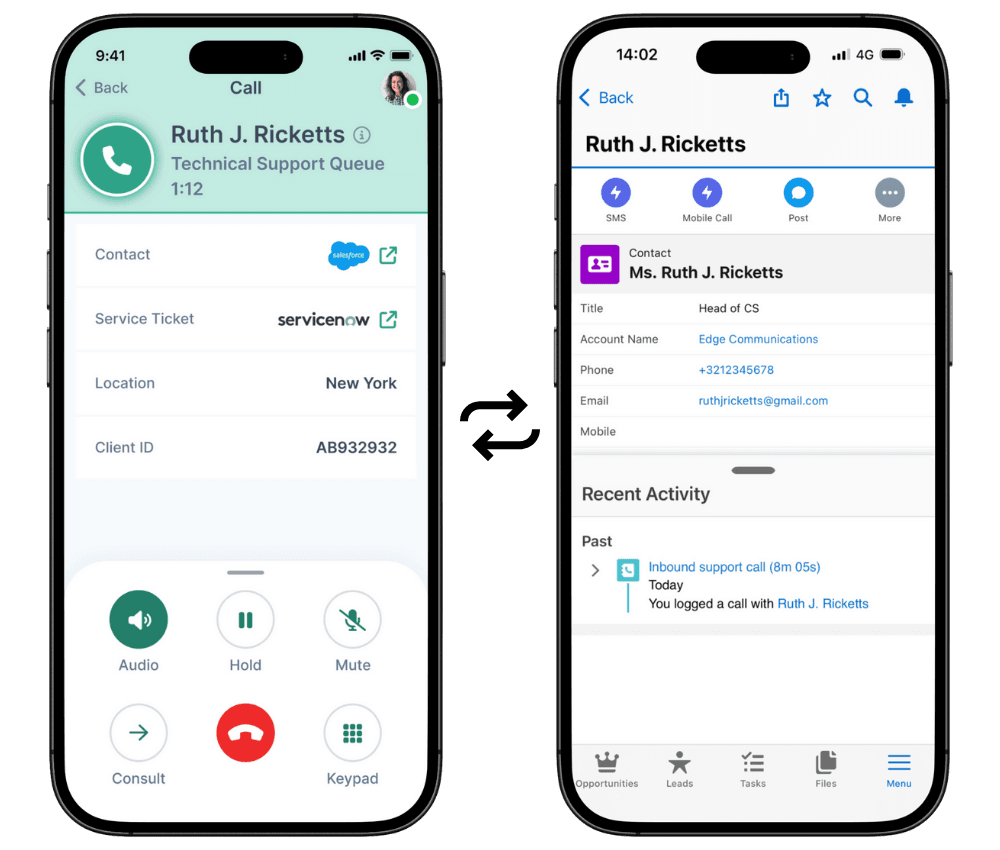 Mobile App for Amazon Connect Integrations