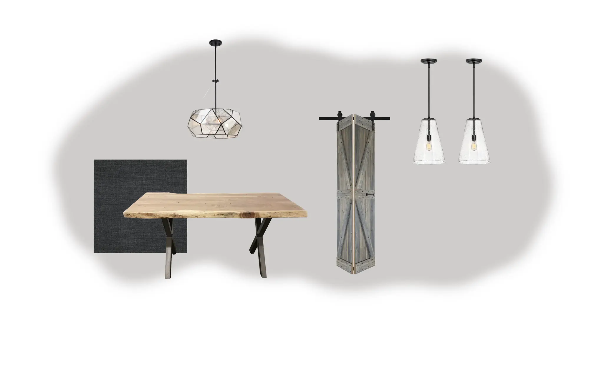 Project gallery image highlighting warm natural materials and classic collected details and thoughtful conceptual design selections by Mint Interior Design.